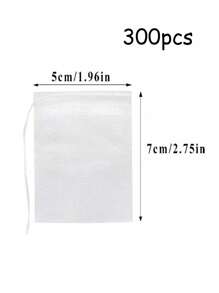 100/300 Pcs Disposable Tea Bags Filter Bags For Tea Infuser With String Heal Seal Non-Woven Fabric Spice Filters Teabags Back To School