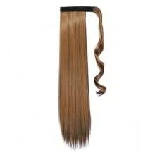 Straight Ponytail Extensions Synthetic Hair Wrap Around Ponytail Extension Heat-Resistant Wig For Women Synthetic Pony Tails Hairpieces Daily