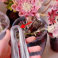 U-Type Garden Staples Heavy-Duty Fence Tubing Stakes Sod Pins Galvanized Landscape Spike For Holding Lawns Barrier Ground Nail