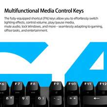 Logitech 1pc G412 TKL SE Mechanical Keyboard, Aluminum Alloy Frame, White Backlight, High-Responsive Mechanical Feel, Precise Tracking Sensor, Black - Black Single G412 TKL SE Keyboard - View 3