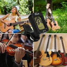 Guitar Accessories Kit, Acoustic Guitar Changing Tool, Including Guitar Acoustic Strings, Guitar Picks, Capo, String Winder&Cutter, Tuner, Guitar Bones,For Guitar Players And Guitar Beginners - 彩色 - 查看 7