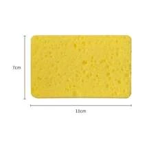 [3/12pcs Absorbent Dishwashing Sponge] 3/12pcs, Dishwashing Sponge, Natural Wood Pulp Cleaning Sponge, Dish Sponge, Oil-Free, Wood Pulp Sponge Block, Absorbent Magic Wipe, Cleaning Supplies, Cleaning Tool, Kitchen Utensils, Apartment Essentials, College Dorm Essentials