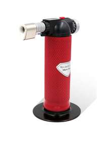 Soplete de Cocina Profesional Multifuncional (Disponible en Rojo / Azul) – Antorcha de Gas con Llama Ajustable y Alta Potencia, Ideal para Caramelizar Crème Brûlée, Decorar Postres, Sellar Carnes, Derretir Quesos, Usos al Aire Libre y Encender Puros; Diseño Portátil, Fácil de Usar, Perfecto para Cocineros Domésticos y Profesionales - Rojo - Ver 1