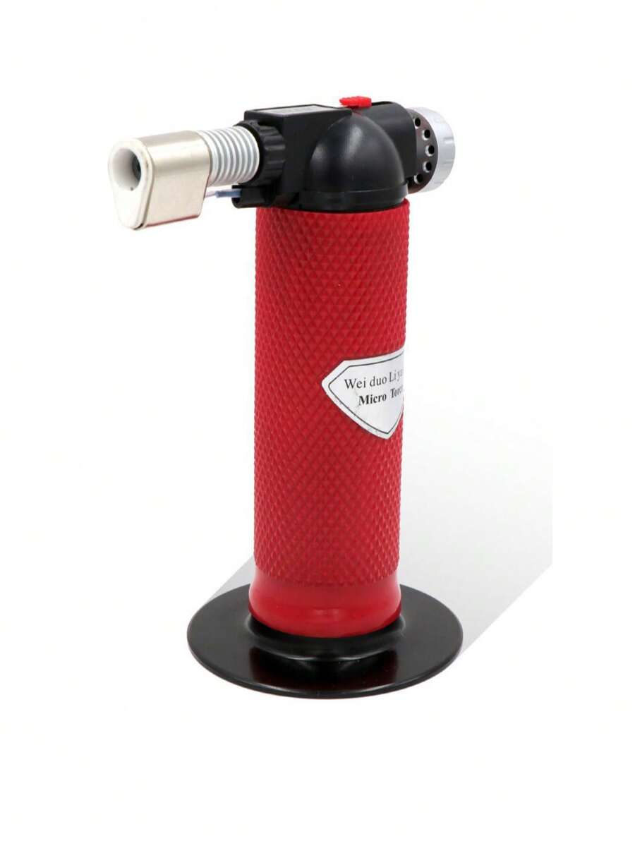 Soplete de Cocina Profesional Multifuncional (Disponible en Rojo / Azul) – Antorcha de Gas con Llama Ajustable y Alta Potencia, Ideal para Caramelizar Crème Brûlée, Decorar Postres, Sellar Carnes, Derretir Quesos, Usos al Aire Libre y Encender Puros; Diseño Portátil, Fácil de Usar, Perfecto para Cocineros Domésticos y Profesionales - Rojo - Ver 1