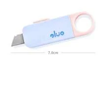 1pc/3pcs/6pcs Mini U-Shaped Utility Knife, Portable Box Cutter, Wall Paper Cutter, Lovely Stationery Knife, Retractable Blade Multifunctional Tool,Back To School,School Supplies