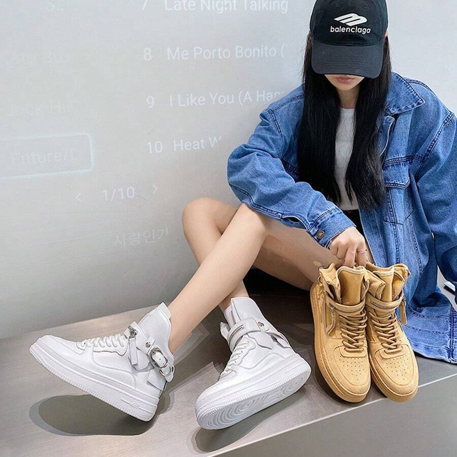 Genuine Leather Thick-Soled Versatile British Short Boots, Fashionable European And American Retro Motorcycle Knight Boots