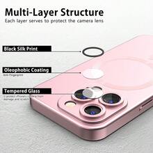 1 Piece Magnetic Phone Case, Magnetic Induction Slim Case Cell Phone Cover, Compatible With Apple 16/16Pro/16Plus/16ProMax - 查看 6