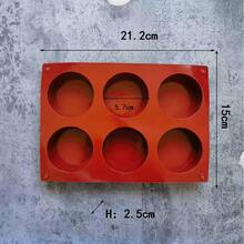 1 Piece 8-Cavity Cylindrical Silicone Chocolate Mold, Used For Ice Cream, Jelly, Pudding, Chocolate Dessert Cake Baking Tools, Is Ideal For Making Chocolate Cake Desserts. - Red - View 8