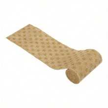 Jute Burlap Roll Precut, Finished Edges, 6"W X 5-Yards, 740-27, Brown/Gold Star Glitter - Jute - View 6