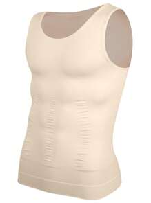 Men Slimming Body Shaper Chest Compression Shirts Tummy Control Shapewear Abdomen Slimming Vest Waist Trainer Corset Tank Tops