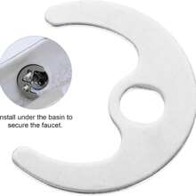5pcs Stainless Steel Faucet Fixing Hardware Kit - Includes Washers, Locking Nuts, Horseshoe Pieces For Faucet Repair