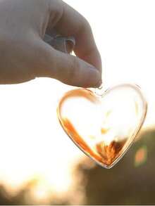 10pcs Transparent Acrylic Candy Boxes, Fillable Clear Heart-Shaped Ornaments Balls,Suitable For Christmas Tree Decoration, Wedding Party Home Hanging Decoration , Valentine's Day DIY Plastic Gifts Boxes Baubles