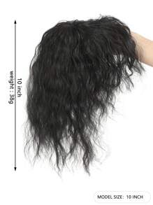 3D Bangs Invisible Seamless Head Hair Water Ripple Hair Air Bangs Head Overhead Natural Invisible Replacement Cover White Hair