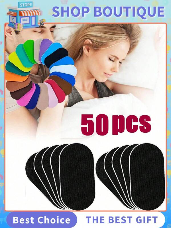 50 piezas de cinta antirronquidos negra, transpirable y cómoda para ayudarte a dormir en paz. Cinta microporosa con orificio de respiración - cinta transpirable para hombres y mujeres, cinta premium - sin dolor al retirar, hipoalergénica, sin látex y suave con la piel, agarre fuerte y retiro sin dolor