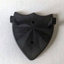Soporte en forma de escudo para exhibir espadas - Montaje de pared para sostenedor de espadas de plástico y de PU para cosplay, regalo de Navidad perfecto para entusiastas de cosplay - Negro - Ver 3