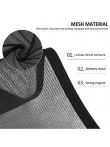 Set de 4 parasoles para ventanas de coche, cortinas para ventana delantera/trasera con protección UV y bloqueador de luz solar magnético, accesorios de sombra de privacidad interior para automóviles que reducen el brillo en la mayoría de los coches - Unitalla - Ver 8