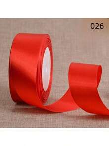 25 yards band Blombukett dekorativt band, 4 cm presentförpackningsband, satinband, julförpackningsbåge - Multifärgad - Visa 28
