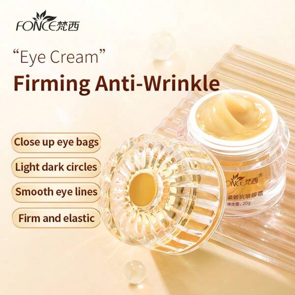 FONCE Anti-Wrinkle Eye Cream (20g), Significantly Reduces Deep Wrinkles, 24 Hours Soothing Moisturizing Anti-Wrinkle Eye Cream