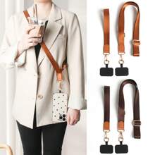2pcs New Oblique Shoulder And Wrist Phone Bag Strap, Suitable For Daily, Outdoor, Travel Use To Carry Phone