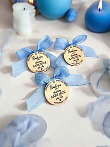 Boheme Baby Shower Party Tag, Thank You For Showering Tag, 2inch 5cm, Oh Baby Label, Wooden Tag, Welcome Baby Tag, Baby Tag, Celebrating Tag Back To School - Multicolor - View 9