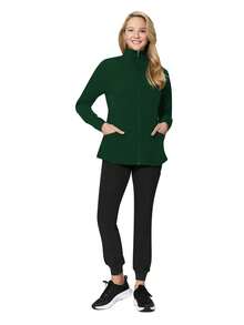 cimmuovere 拉链领长袖手术服夹克