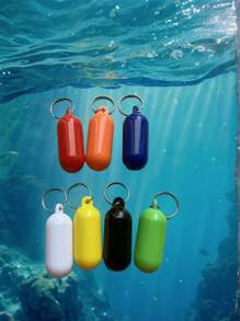 Waterproof Floating Keychain - ABS And Stainless Steel, Yellow With Compass Design - Perfect For Boating, Canoeing, Fishing, Rafting, Surfing And Party Gifts, Fishing Gear Accessories | Compass Keychain | Waterproof Keychain, Beach Essentials, Beach Accessories, Pool Float