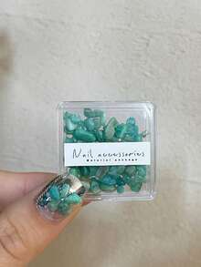 1 盒天然透明水晶石不对称碎片，美甲装饰品，ins 风格 3D 装饰美甲用品指甲饰品美甲宝石 - 彩色 - 查看 20