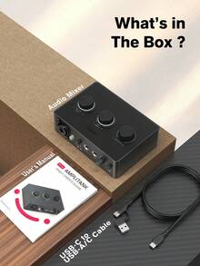 Interfaz XLR Interfaz de audio USB para grabación, compatible con monitoreo, alimentación fantasma de 48V, perilla de ganancia, adecuado para podcasting, grabación de instrumentos, guitarra, creación de contenido de video, mezclador de audio para PC, compatible con Vocal-FIFINE Ampli1 - Negro - Ver 10