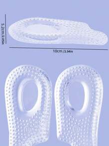1 paio di cuscinetti per tacco con grana concava, inserti antiscivolo per scarpe da donna e uomo con tacco basso/alto, massaggio e assorbimento degli urti, adatti a diversi tipi di scarpe