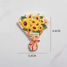 Bouquet Fridge Magnetic Decal 3D Magnetic Refrigerator Patch Delicate Decorative Magnet For Home - Multicolor - View 12
