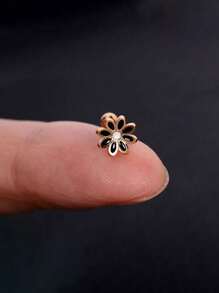 1PC Stainless Steel Tiny Stud Earrings Heart Star Moon Cross Butterfly Snake Mini Earrings Helix Cartilage Tragus Lobe Standard Conch Flat Ear Piercing Jewelry
