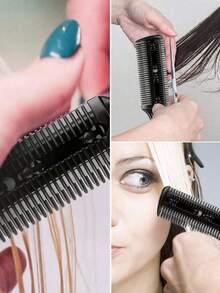 6 种颜色可选理发梳、塑形剃须刀（带梳子）、发梳、发刷/发梳（适合所有发质）、空气剪发梳套装（带剃须刀）、双刃剃须刀打薄梳（适合细发）、返校、旅行度假必需品、女士发饰