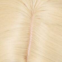 شعر مستعار صناعي أشقر قصير للرجال مستقيم الشعر مع خط وسطي، باروكة كوسبلاي لألعاب الأنمي، ناعمة ومقاومة للحرارة للاستخدام اليومي والحفلات - الذهبي - مشاهدة 9