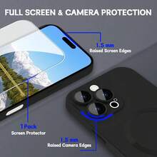 1 Piece Magnetic Phone Case, Magnetic Induction Slim Case Cell Phone Cover, Compatible With Apple 16/16Pro/16Plus/16ProMax - 查看 5