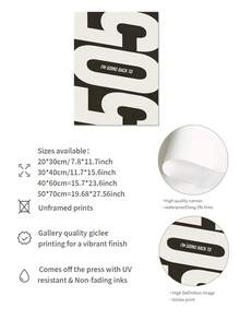 1幅“回到505”帆布海报，505乐队最爱的噩梦专辑时尚墙饰，黑白海报墙画，适用于宿舍、公寓、卧室、客厅、现代家居装饰，无框 - 彩色 - 查看 9