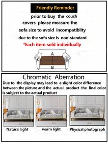 1pc Versatile Sofa Seat Cover, Modern Simple Non-Slip Sofa Cushion Cover, Dust-Proof And Washable, Light Grey Fresh And Fashionable, Soft And Fade-Resistant, Pet Friendly Protective Slipcover, Suitable For Bedroom, Office, Living Room, L-Shaped Sofa, And 1/2/3/4-Seat Sofa - Light Grey - View 11