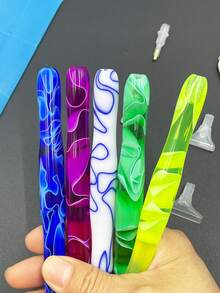 13件套钻石画工具套装，包含可替换钻石画笔、6支钻石画笔、2*4厘米钻石画泥、钻石画工艺配件套装 - 彩色 - 查看 3