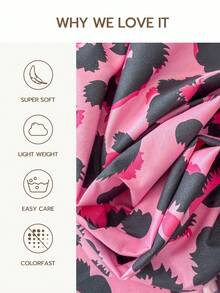 2/3pcs Pink Leopard Print Bedding Set (1pc Fitted Sheet, 1/2pcs Pillowcase, Comforter Not Included)