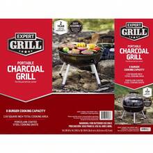 14.5" Portable Stainless Steel Charcoal Grill In Black, Ideal For Outdoor Cooking - 1 - View 8