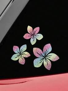 Autocolante auto cu flori strălucitoare, potrivite pentru geamurile mașinii, motociclete