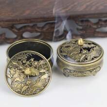 1 pieza Quemador de incienso con diseño de Emperador y Emperatriz Dragón Fénix, soporte de incienso con forma de hoja de loto de aleación de zinc, estilo real, artesanía cultural intangible, coleccionable de arte de fragancias de lujo