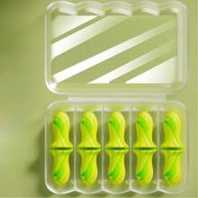 [10pcs Reusable Earplugs For Sleeping] 10pcs Reusable Colorful Sponge Earplugs For Sleeping, Studying & Work - Slow Rebound Design