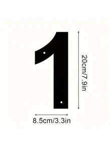 1pc Metal Art And Craft, 7.9 Inches House Number Metal Large Size Address Number, Vintage Cast Iron Home Number, Mailbox Number, Wall Holiday Decoration, 0 1 2 3 4 5 6 7 8 9, Can Be Freely Combined, Home Decor, Christmas Gift