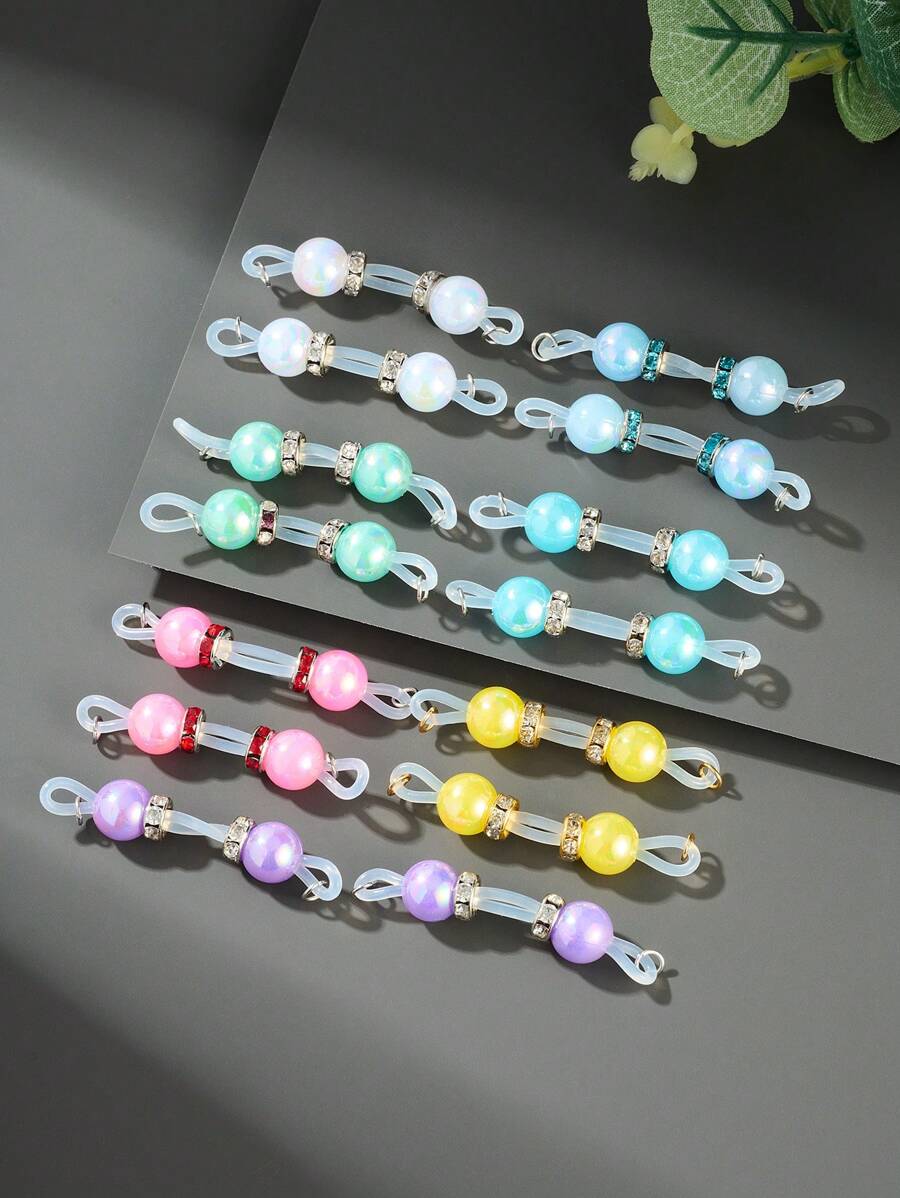 CIZME 1 pereche drăguț stras fals inele pentru mamelon pentru femei pentru decor zilnic, culoare bomboane manșetă pentru mamelon non-piercing inele pentru mamelon fals piercing bijuterii