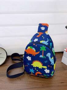 Bolsa para niños y niñas, bolsa cruzada de monedas con diseño de dibujos animados, mochila pequeña casual al aire libre para el pecho, para lápiz labial, brochas, cuidado de la piel, teléfono móvil, monedas, artículos pequeños