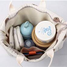 1pc Large Capacity Mommy Bag, Tote Diaper Bag For Moms, Multi-Function Stroller Hanging Bag, Large Capacity Mommy Bag, Tote Bag For Young Mothers, Fashion Shoulder Crossbody Bag, Maternity Bag Handbag - Multicolor - View 5