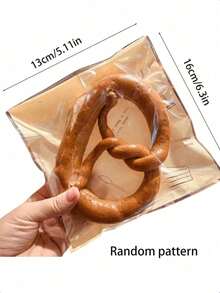 50/100个装面包袋烘焙吐司自粘袋泡芙甜甜圈餐袋密封袋自粘密封烘焙袋 - 非常适合存放面包、羊角面包、饼干、曲奇、蛋糕等！餐厅厨房用品（图案随机） - 彩色 - 查看 19