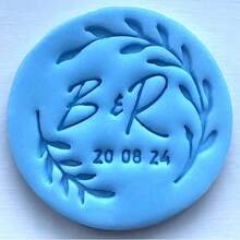 Customized Text Cake Decorations, DIY Cutting Molds, Frosting Cake Templates, Wedding Clay Fondant Embossing Tools, Name Cake Molds, Handmade Cookie Embossing Stamps - Black - View 56