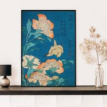 1PC Khung tùy chọn Thác nước Katsushika Hokusai Tranh khắc gỗ Nghệ thuật treo tường cổ điển Trang trí Tranh in Canvas hình cú mèo Nhật Bản Phòng Nhà Phong cảnh - Nhiều màu - Xem 5