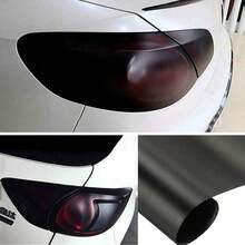 1 Piece Matte Smoked Vinyl Film, Suitable For Car Headlights And Taillights, Enhances Privacy And Style, Matte Smoke Car Tint Sticker Fog Light Decorative Wrap, Smoke Color Sticker, Easy To Apply - Multicolor - View 7